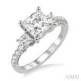 1/2 ctw Diamond Semi-Mount Engagement Ring in 14K White Gold